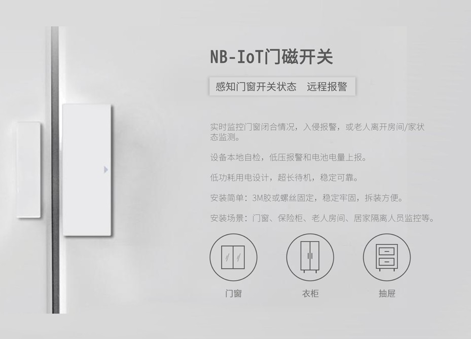 小小門磁，大大用處，NB-IoT門磁報警器十大場景應用